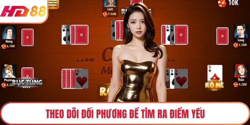 Theo dõi đối phương để tìm ra điểm yếu